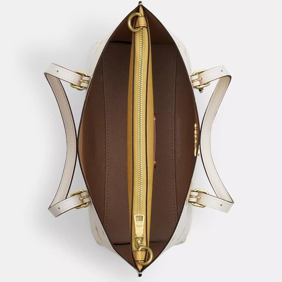 🌸❤️ Coach Mollie Tote Bag 25 With Floral Print - Picture 3 of 10